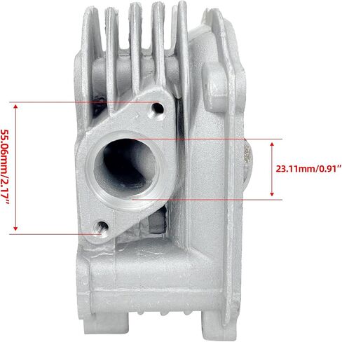 Cylinder Head Kit Assy 50mm Big Bore with 69mm Valves GY6 50cc-100cc fit for 139QMA 139QMB Engine Scooter Moped ATV Go Kart Quad in Saudi Arabia