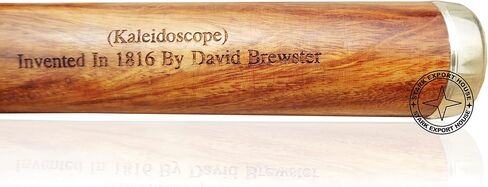 Antique Brass & Wood Optical Kaleidoscope Toys Handmade Working Brass Kaleidoscope Gift for Everyone 9 inch in Saudi Arabia