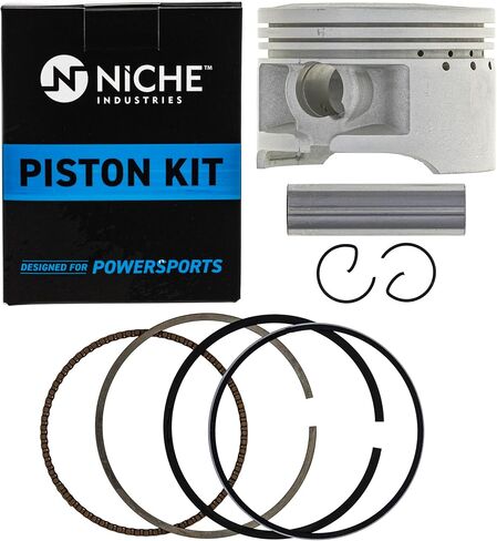 NICHE Stock Piston Kit 77mm for Yamaha Bear Tracker 250 Timberwolf Big Bear Bruin 4BD-11638-00-00 4BD-11631-00-Y0 (71mm) in Saudi Arabia