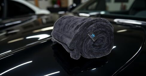 Wasal Car Drying Towel - 24" x 36" XL, Popular Pick Among Detailing Pro- 1300 GSM Microfiber Edgeless Twisted Loop Design - 70/30 Blend, Extra Large,Super-Fast Drying, Streak Free in Saudi Arabia