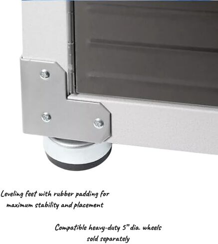 Heavy Duty Steel Storage Cabinet, 72-Inch Tall Lockable Metal Locker with Adjustable Shelves, 30W x 18D x 72H Inches, for Garage, Warehouse, Office (White) in Saudi Arabia