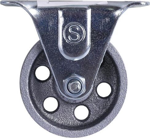 Shepherd Hardware 9184 عجلة بألواح صلبة من الحديد الزهر مقاس 2-1/2 بوصة، سعة تحميل 175 رطلًا، فضي - 3 عبوات in Saudi Arabia