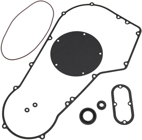 Universal Motorcycle Clutch Primary Cover Gasket Kit Compatible with Super FXDL FXLR FXDP FXDX Electra FLHTC FLHT Fat Boy FLSTF Aftermarket Replacement in Saudi Arabia