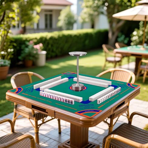 حصيرة ماجونج، مفرش طاولة ماجونج، حقيبة حمل سوداء، غطاء طاولة مضاد للانزلاق وتقليل الضوضاء لجونج، البوكر، ألعاب البطاقات، الدومينو، ألعاب الطاولة، بساط مقاوم للانزلاق (وردي - 31.5 بوصة) in Kuwait