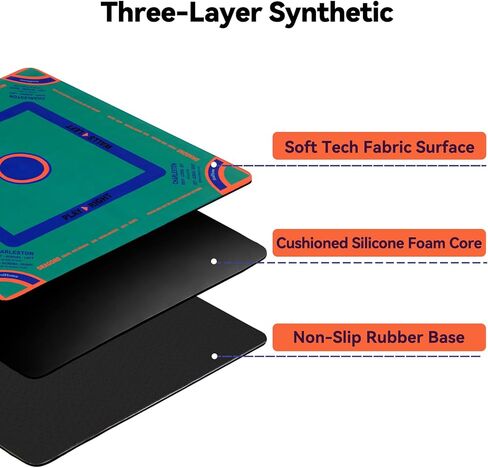 حصيرة ماجونج، مفرش طاولة ماجونج، حقيبة حمل سوداء، غطاء طاولة مضاد للانزلاق وتقليل الضوضاء لجونج، البوكر، ألعاب البطاقات، الدومينو، ألعاب الطاولة، بساط مقاوم للانزلاق (وردي - 31.5 بوصة) in Kuwait