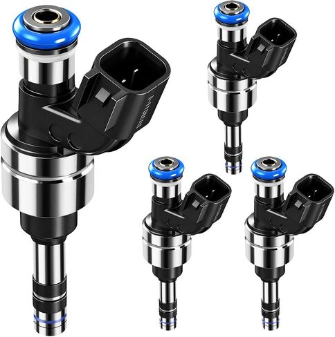 4 قطعة حاقن الوقود 12633784 FJ1154 حاقن 6 فتحات متوافق مع GMC Terrain 2011-2017 /Chevy Equinox 2011-2017 /Buick Verano Regal 2012 2013 2014 2015 2016 2017 2.4L L4 مجموعة من 4 in Kuwait