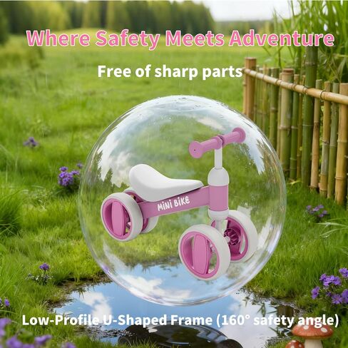 دراجات التوازن للأطفال للأولاد والبنات بعمر سنة واحدة، ركوب للأطفال من عمر 12 إلى 36 شهرًا مع مقعد قابل للتعديل، هدايا عيد الميلاد الأولى للأطفال in Kuwait