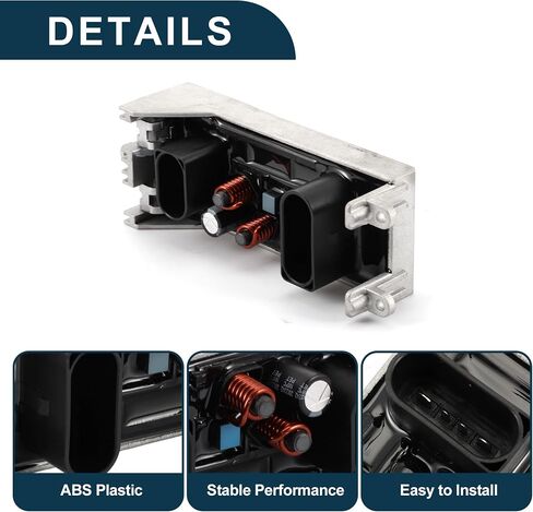مقاوم محرك منفاخ HVAC لـ A8 2003-2010 No.4E0820521 مقاوم منفاخ السخان لون أسود فضي in Saudi Arabia