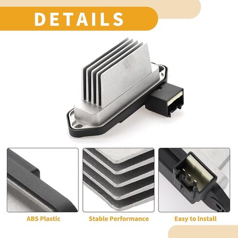 مقاوم محرك منفاخ HVAC رقم HB180BP4M مقاوم منفاخ السخان لمازدا 3 2010-2013 معدن ABS أسود in Saudi Arabia