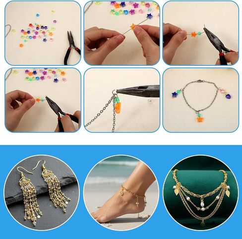 200Pcs Flat Head Pins for Jewelry Making 2 Inch, Gold Flat Head Pins T Headpins for Jewelry Making DIY Craft Earring Bracelet Necklace Pendant Supplies in Saudi Arabia