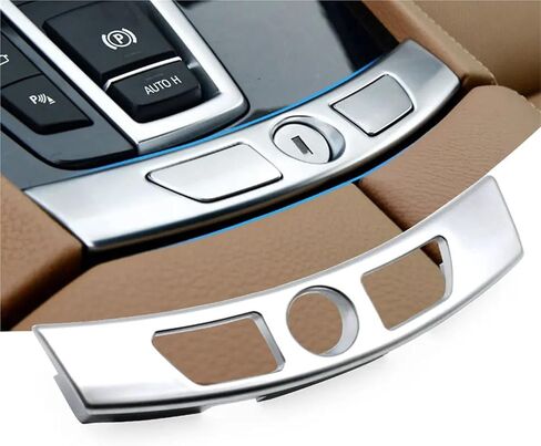 Chrome Center Console Armrest Lock Switch Glove Box Trim For BMW 7 Series F01 F02 F04 730 735 740 745 750 2009 2010 2011 2012 in Saudi Arabia