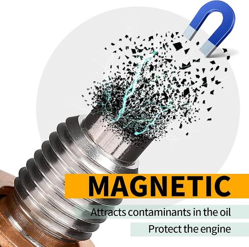 M12X1.5 سدادة تصريف الزيت المغناطيسية من الفولاذ المقاوم للصدأ وعاء الزيت استنزاف الجوز الترباس يصلح لمعظم السيارات والدراجات النارية والقوارب. in Kuwait