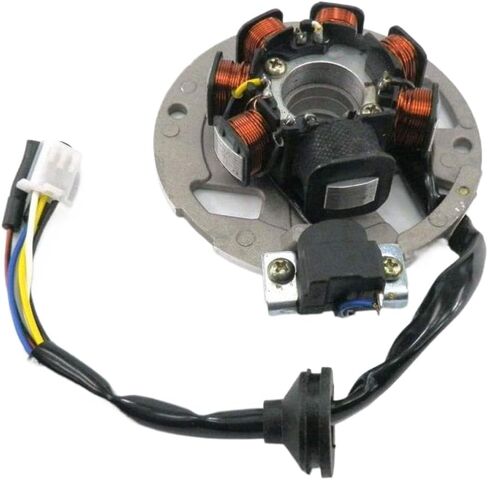 Stator Magneto Coil 5 Wires 3 Pin 7 Coil Compatible With 2 Stroke 2T 49cc 50cc 1PE40QMB JOG Minarelli Scooter Quad ATV in Saudi Arabia