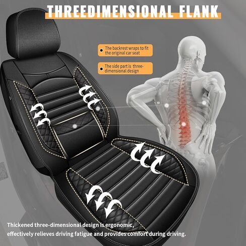 Seat Covers for Ford F150 2009-2025 2026 - F250/F350/F450 2017-2025 2026: 5 Seat Full Set Faux Leather Truck Seat Covers Car Cushion (Black) in Saudi Arabia