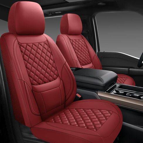 Car Seat Covers Full Set,Universal Fit for Cars,SUVs,Trucks,and Sedans with 5 Seats,Faux Leather Car Seat Cushion Compatible with Airbags,Waterproof Car Seat Protector Black in Saudi Arabia