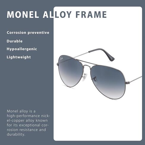 نظارات شمسية من بيريكن بتصميم طيار كلاسيكي للرجال والنساء، حماية 100% من الأشعة فوق البنفسجية 400، عدسات زجاجية بنية متدرجة 62 ملم، إطار معدني ذهبي... in Kuwait