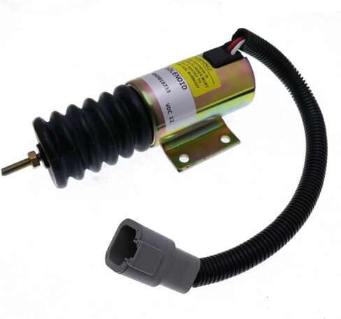Fuel Shutdown Solenoid, 12V, 2001ES-12E2U1 P613-A1V12, Compatible with Engine Throttle, Excavator Replacement Part in Saudi Arabia