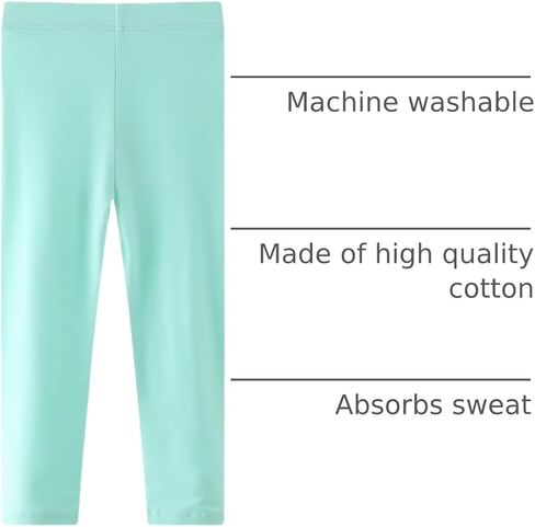 Toddler Girls Cotton Leggings 3-Pack Little Girl Stretchy Leggings Trousers for Kids Spring and Autumn 2-7T in Saudi Arabia