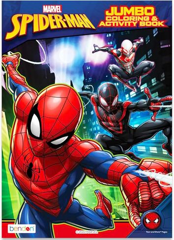 مجموعة كتب التلوين النهائية من مارفل سبايدرمان - 3 كتب أنشطة سبايدر مان مع وشوم وملصقات سبايدر مان in Kuwait