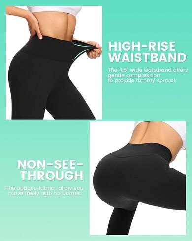 TNNZEET 3 Pack Black Leggings for Women - High Waisted Soft Maternity Workout Yoga Pants in Saudi Arabia