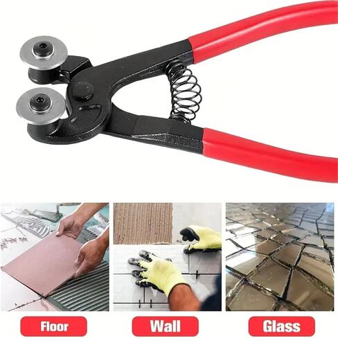 1 قطعة كماشة بلاط زجاجي محمولة بعجلات كماشة أدوات القطع كسر السيراميك DIY بها بنفسك أداة القاطع in Saudi Arabia
