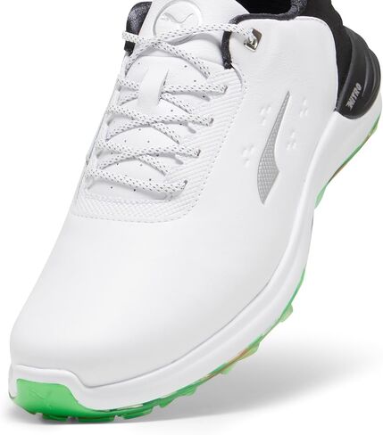 Puma Golf Men's PHANTOMCAT Nitro Sneaker, Puma Black-Puma Silver-Yellow Sizzle, 7.5 Wide in Saudi Arabia