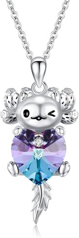 Otter Necklace for Women 925 Sterling Silver Crystal Otter Pendant Sea Otter Jewelry Gift for Girls Gift in Saudi Arabia