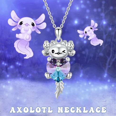 Otter Necklace for Women 925 Sterling Silver Crystal Otter Pendant Sea Otter Jewelry Gift for Girls Gift in Saudi Arabia