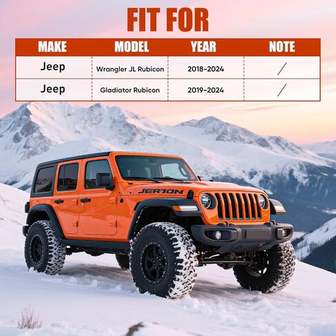 مجموعة مستشعر قفل المحور التفاضلي 68544629AA متوافقة مع Jeep Wrangler JL Rubicon 2018-2024 / Jeep Gladiator Rubicon 2019-2024، يمكن استبدال الطراز 68544629AA in Kuwait