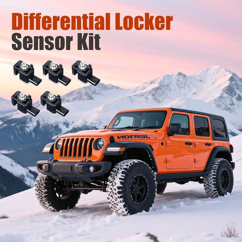 مجموعة مستشعر قفل المحور التفاضلي 68544629AA متوافقة مع Jeep Wrangler JL Rubicon 2018-2024 / Jeep Gladiator Rubicon 2019-2024، يمكن استبدال الطراز 68544629AA in Kuwait