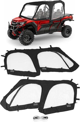 باب ناعم متوافق مع 2023 2024 2025 Honda Pioneer 1000-6 الباب العلوي للزجاج الأمامي مع فتحة للمرايا الجانبية in Saudi Arabia