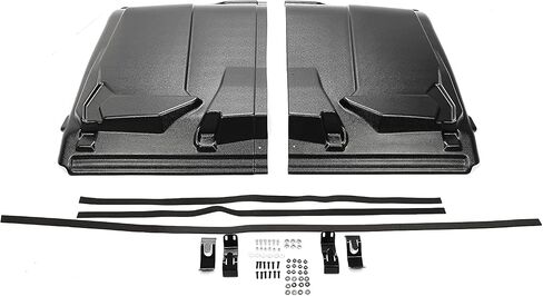HECASA Black 2-Piece Hard Top Roof Compatible with 2019-2023 Arctic Cat Prowler Pro/Cushman Hauler 4x4/Tracker Off Road 800SX/Caterpillar CUV82/102D Ceiling Roof Protection Cover in Saudi Arabia