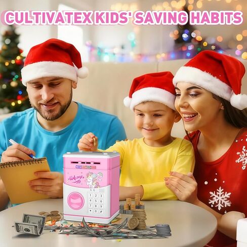 JUNEU Unicorn Piggy Bank for Kids - Electronic Musical Money Bank for Girls in Kuwait