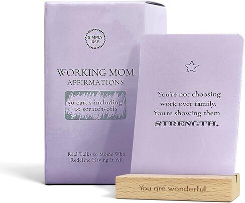 Working Mom Affirmation Cards for Women – 50 Daily Positive Affirmations Cards (30 Uplifting Cards + 20 Fun Scratch-Offs) (You Are Powerful) in Saudi Arabia
