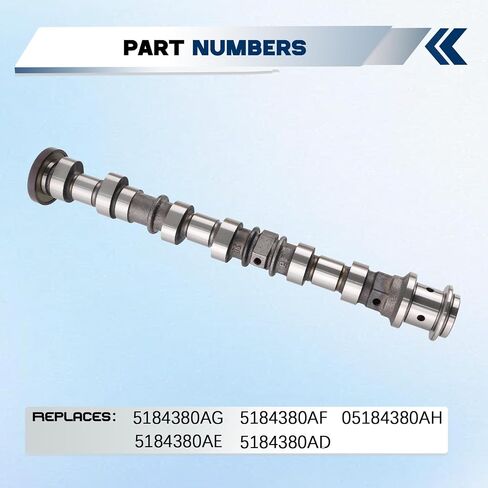 عمود الحدبات للجانب الأيمن 5184380AG متوافق مع سيارات جيب/كرايسلر/دودج/رام مع نماذج محرك 3.6 لتر V6 يستبدل 05184380AH، 5184380AE، 5184380AF، 5184380AD in Kuwait