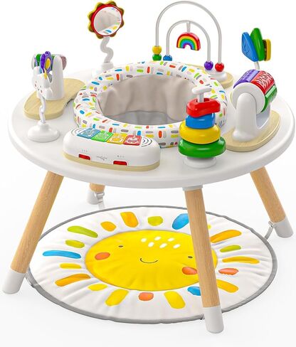 Move2Play 4-in-1 Baby Activity Center | Montessori-Inspired Design | 8 Interactive Toys | Tummy Time, Exersaucer & Toddler Table | Shower Gift | Essential | Must Have for 3, 6, 12 Month Old in Saudi Arabia
