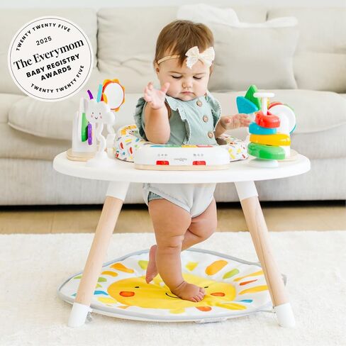 Move2Play 4-in-1 Baby Activity Center | Montessori-Inspired Design | 8 Interactive Toys | Tummy Time, Exersaucer & Toddler Table | Shower Gift | Essential | Must Have for 3, 6, 12 Month Old in Saudi Arabia