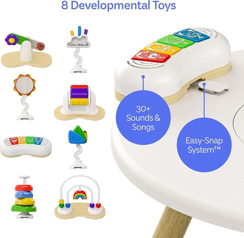 Move2Play 4-in-1 Baby Activity Center | Montessori-Inspired Design | 8 Interactive Toys | Tummy Time, Exersaucer & Toddler Table | Shower Gift | Essential | Must Have for 3, 6, 12 Month Old in Saudi Arabia