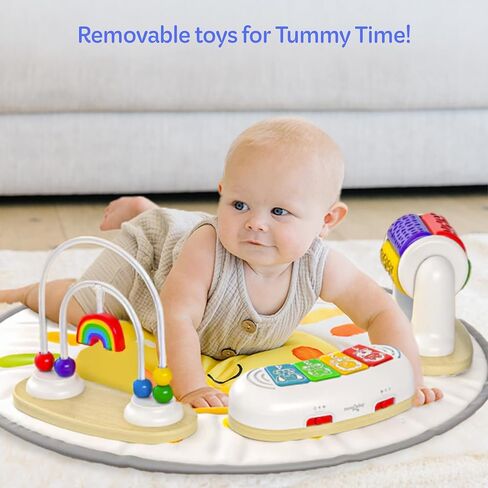 Move2Play 4-in-1 Baby Activity Center | Montessori-Inspired Design | 8 Interactive Toys | Tummy Time, Exersaucer & Toddler Table | Shower Gift | Essential | Must Have for 3, 6, 12 Month Old in Saudi Arabia