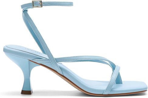 DREAM PAIRS Women's kitten Low Strappy Lace Up Heels for Women Open Square Toe Thong Ankle Strap Heels Sexy Fashion Comfort Dress Shoes Party Pumps Heeled Sandals in Saudi Arabia