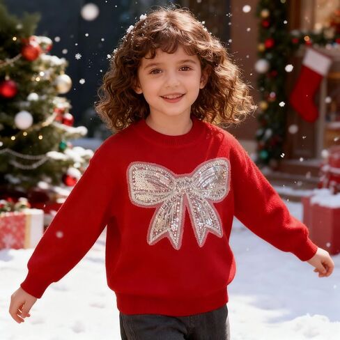 Lil cactus Toddler & Baby Girls Sweater with Glitter Bow in Saudi Arabia
