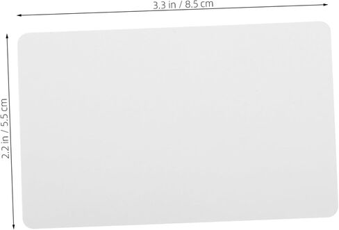 Angoily 20pcs Printable Blank Pvc Cards Double-sided White Plastic Id Cards for Badges Photo Identification and and Compatible Badge Printers in Saudi Arabia