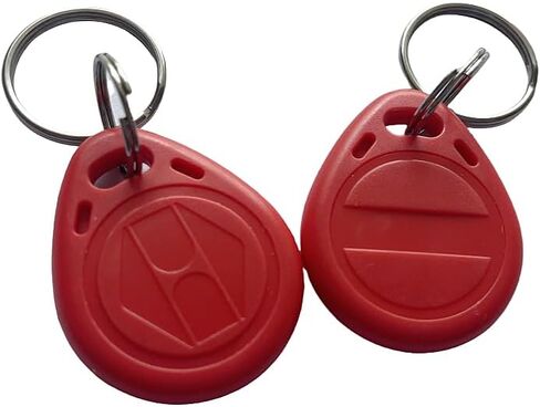 حزمة من 100 مفتاح RFID قابل للكتابة بتردد 125 كيلو هرتز T5577 Fob Label قابل لإعادة الكتابة RFID Keychain NFC Token Label لبطاقات النسخ/الاستنساخ (رمادي) in Kuwait