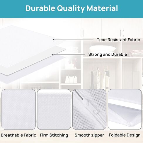 Vtopmart 12 Pack Baby Clothes Organizer, Dresser Drawer Organizer for Baby Clothing, Foldable Fabric Closet Drawer Storage Bins, Nursery Dresser Dividers for Bra, Socks, Ties, Scarf in Kuwait