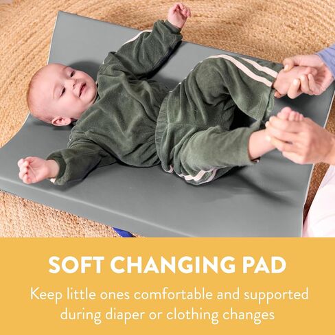 Contoured Changing Pad, Baby Essentials, Grey/Light Grey in Saudi Arabia