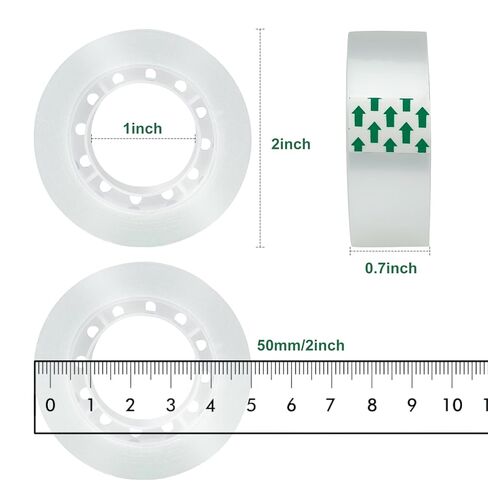 JACMD 12Rolls Transparent Tape,Clear Tape, 3/4×900 Inches - Special for Office, Home and Gift Wrapping, Daily Repair Essential, Must-Have for Home,Office and School in Kuwait