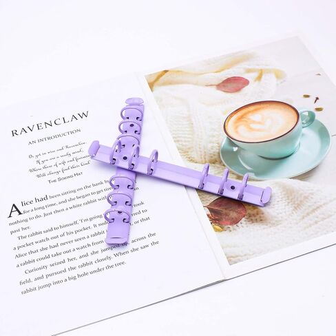 AxeWoodz 2pcs A5 Binder Rings 6-Ring Binder Mechanisms Replacement Kit Pink Metal Clip Ring Binding Spines for Notebook Personal Planner Accessories in Saudi Arabia