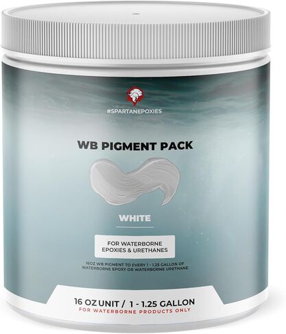حزمة صبغات Spartan Epoxies WB لـ WBPRO وAquaTEK - متوافقة مع جميع الإيبوكسيات واليوريثان المنقولة بالماء - متوفرة في برطمانات سعة 16 أونصة و32 أونصة - 5 ألوان (أسود، 32 أونصة) in Kuwait