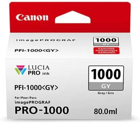 Canon PFI-1000 GY - 80 مل - رمادي - أصلي - خزان حبر - لـ imagePROGRAF PRO-1000 in Saudi Arabia