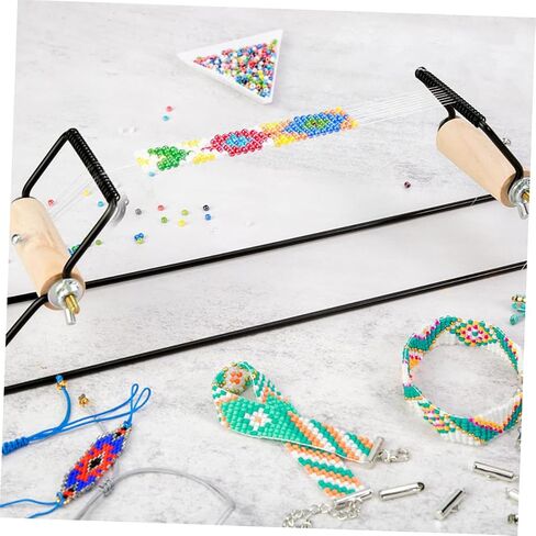 NUOBESTY Metal Beading Loom DIY Knitting Bracelet Machine Jewelry Making Kit Beads in Saudi Arabia